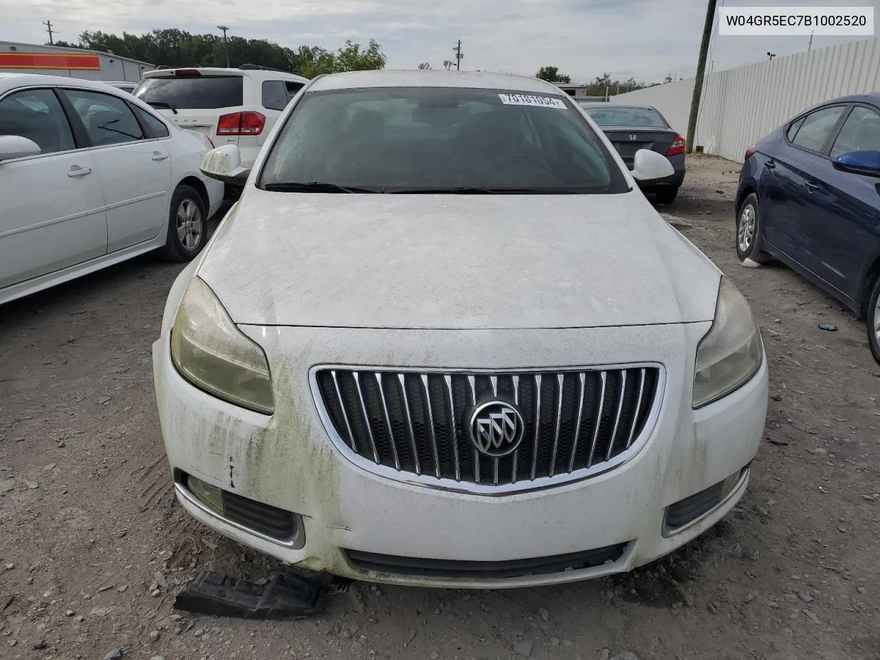 2011 Buick Regal Cxl VIN: W04GR5EC7B1002520 Lot: 70181054