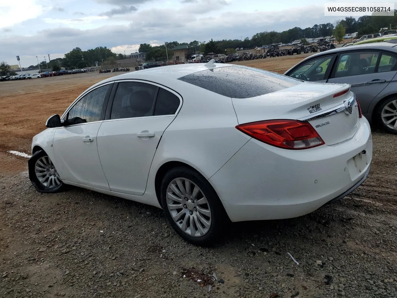 2011 Buick Regal Cxl VIN: W04GS5EC8B1058714 Lot: 71594894