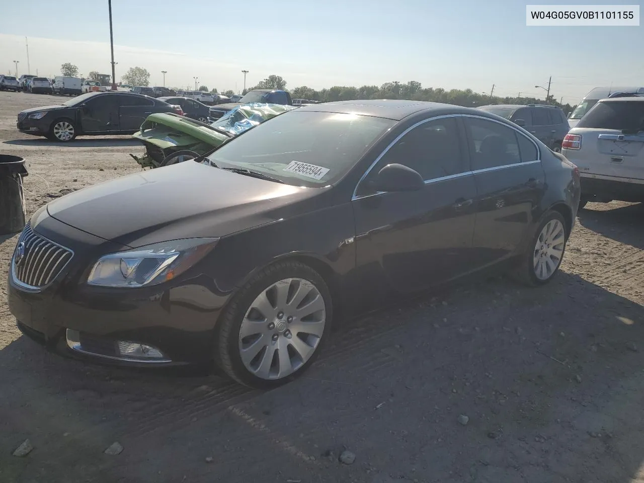 W04G05GV0B1101155 2011 Buick Regal Cxl