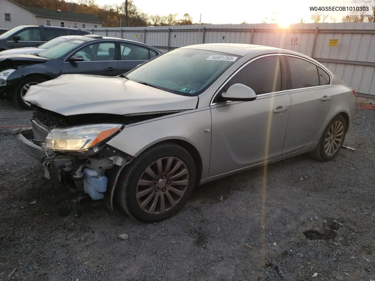 2011 Buick Regal Cxl VIN: W04GS5EC0B1010303 Lot: 74591753