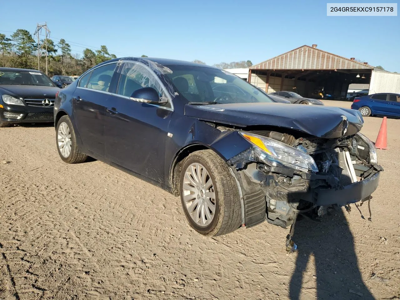 2012 Buick Regal VIN: 2G4GR5EKXC9157178 Lot: 44365394