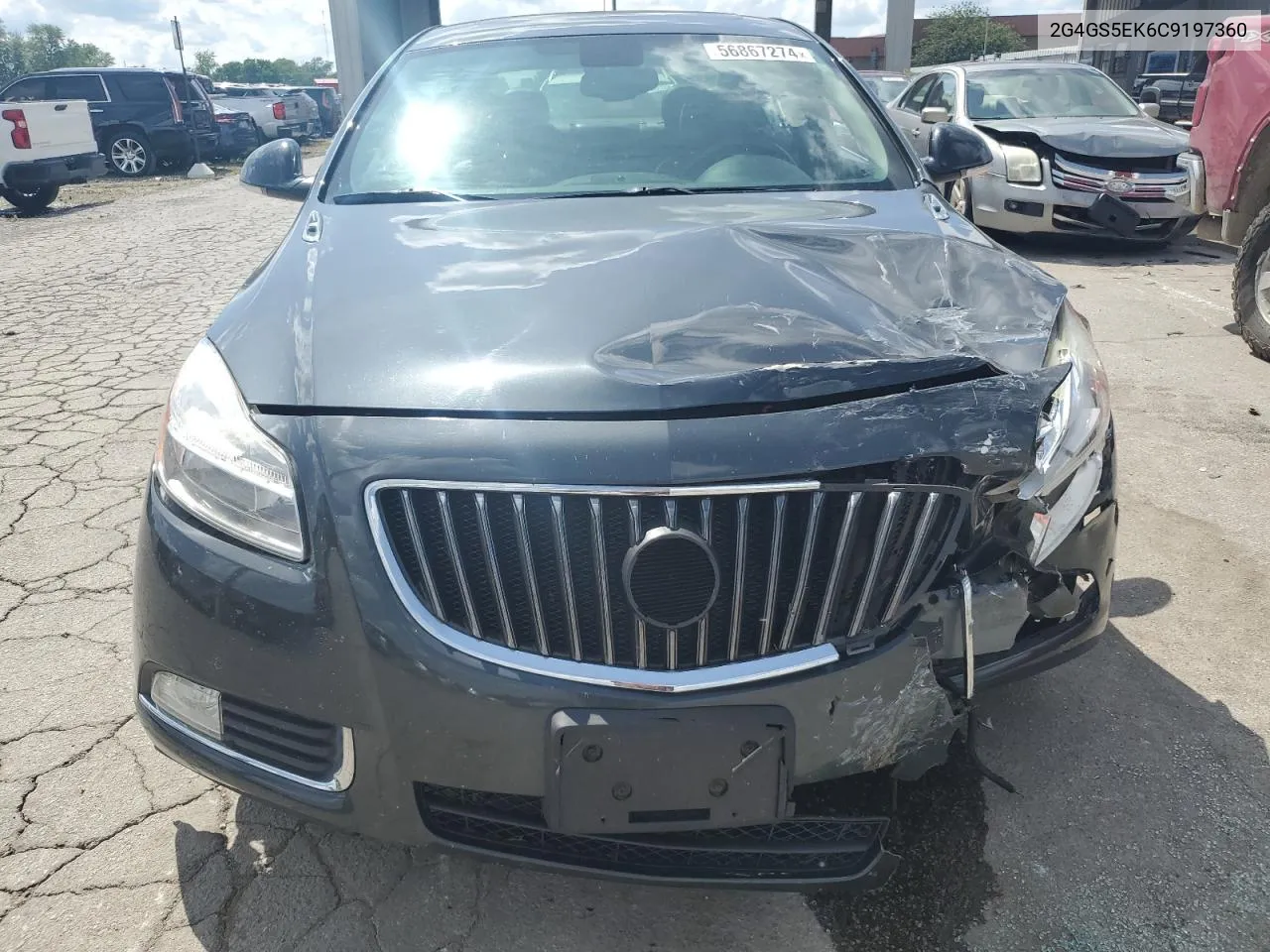 2012 Buick Regal Premium VIN: 2G4GS5EK6C9197360 Lot: 56867274