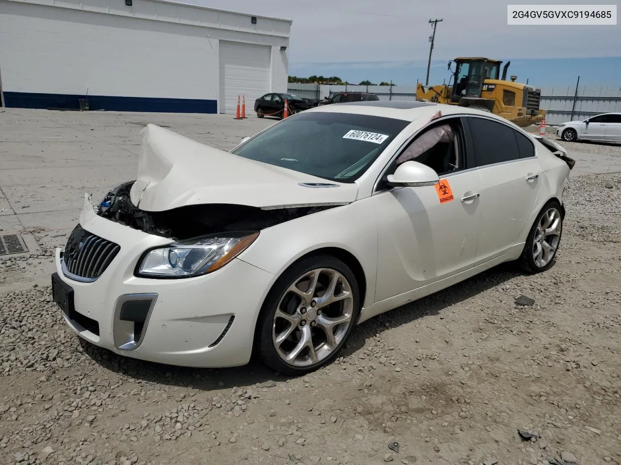 2G4GV5GVXC9194685 2012 Buick Regal Gs