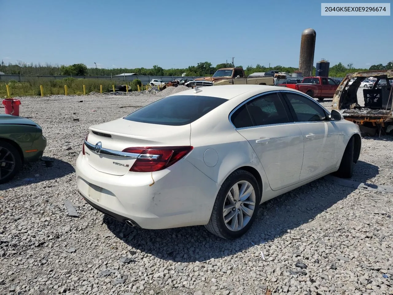 2014 Buick Regal VIN: 2G4GK5EX0E9296674 Lot: 52086594