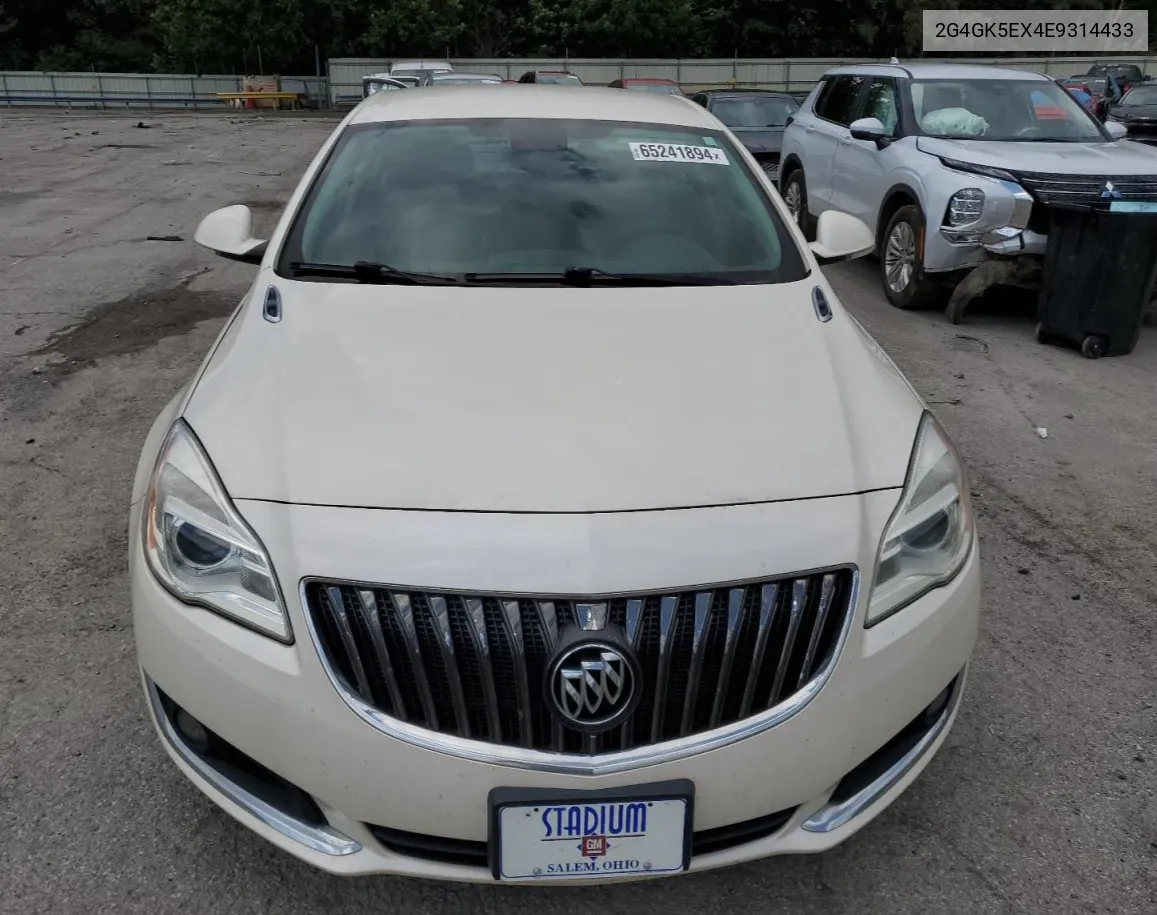 2014 Buick Regal VIN: 2G4GK5EX4E9314433 Lot: 65241894