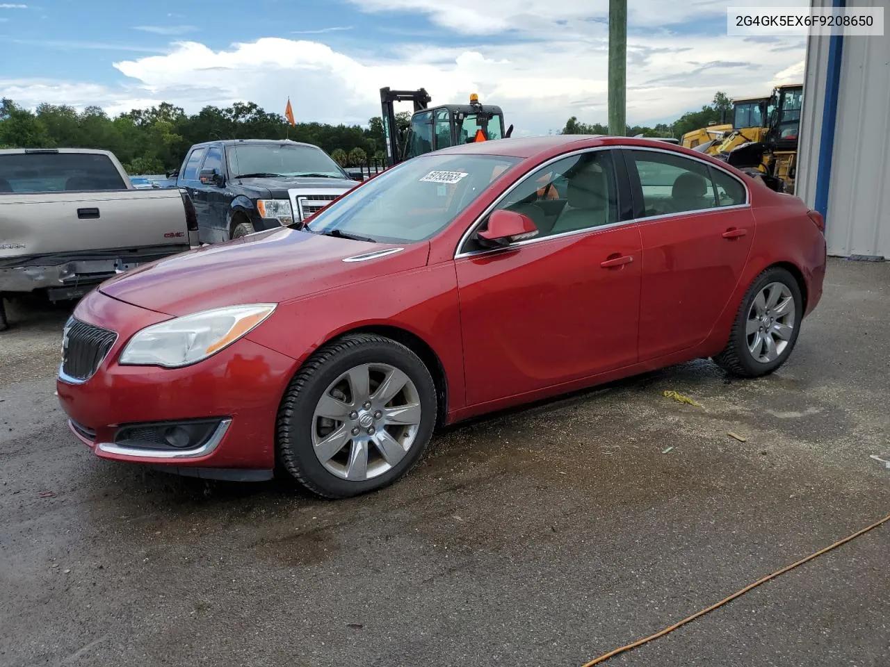 2015 Buick Regal VIN: 2G4GK5EX6F9208650 Lot: 59193563