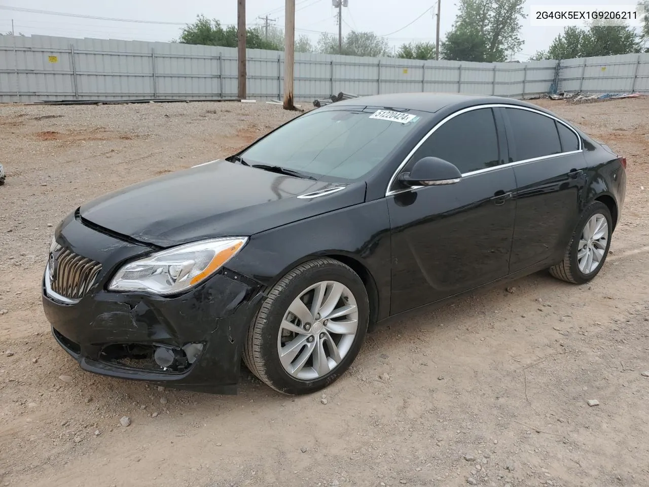 2016 Buick Regal VIN: 2G4GK5EX1G9206211 Lot: 51220424