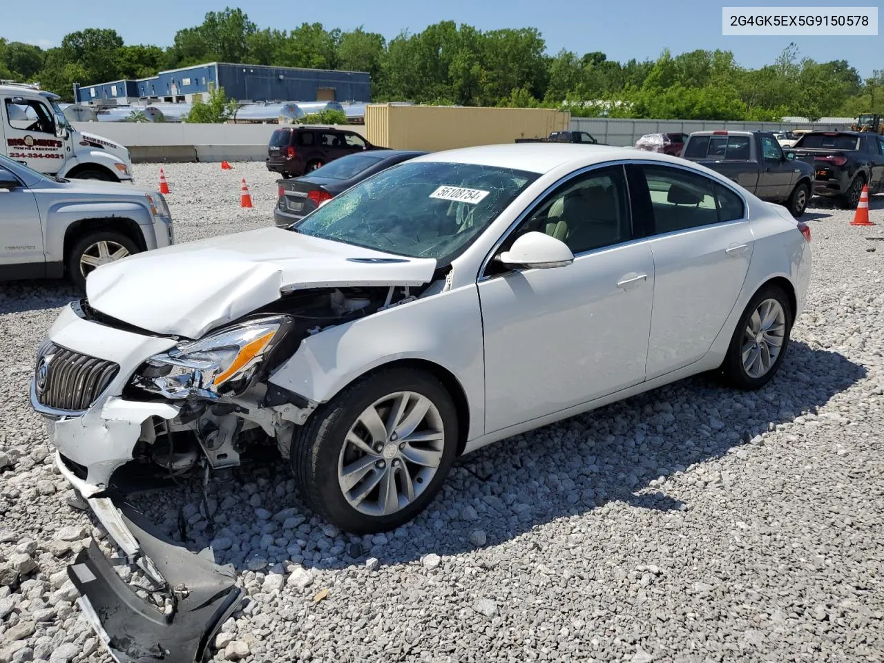 2016 Buick Regal VIN: 2G4GK5EX5G9150578 Lot: 56108754