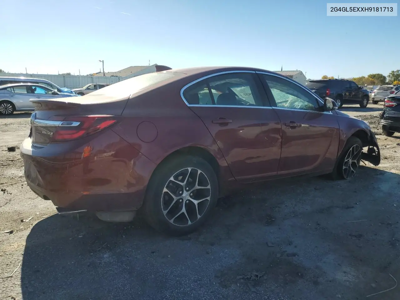 2G4GL5EXXH9181713 2017 Buick Regal Sport Touring