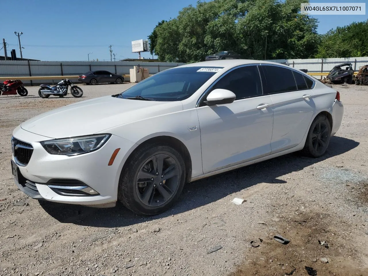 2020 Buick Regal Preferred VIN: W04GL6SX7L1007071 Lot: 57736874