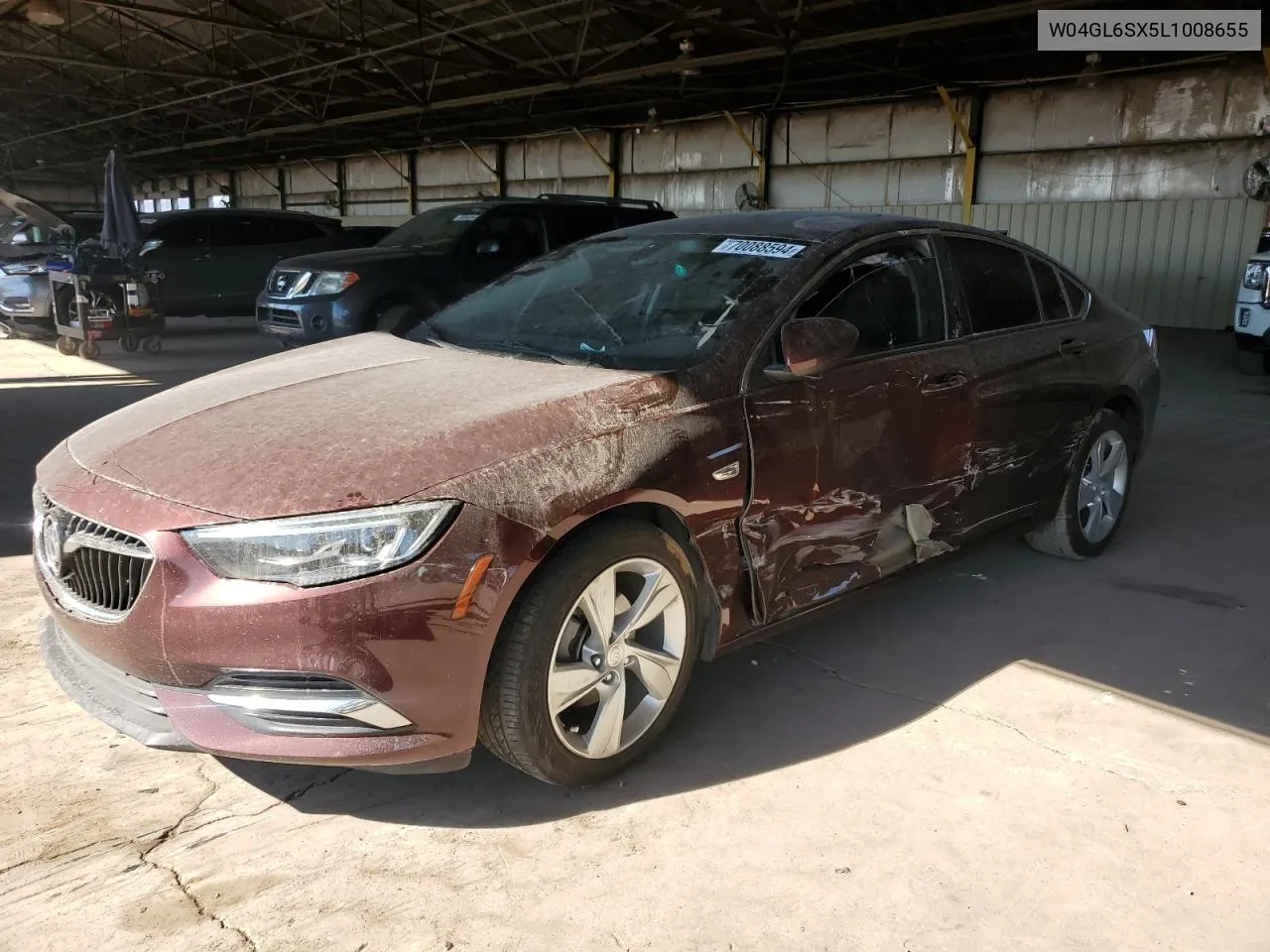 2020 Buick Regal Preferred VIN: W04GL6SX5L1008655 Lot: 70088594