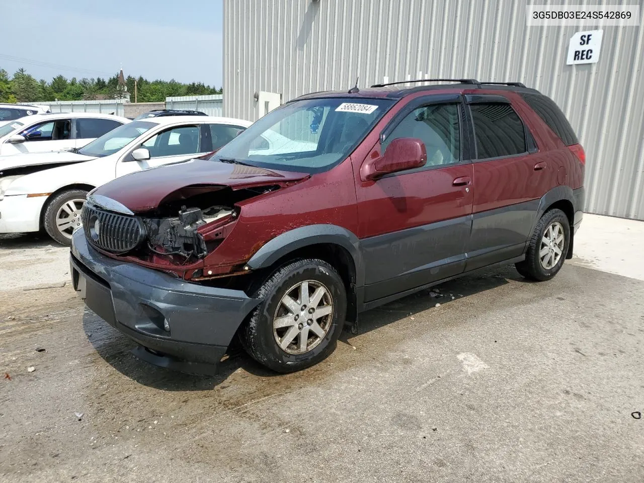 2004 Buick Rendezvous Cx VIN: 3G5DB03E24S542869 Lot: 58862084