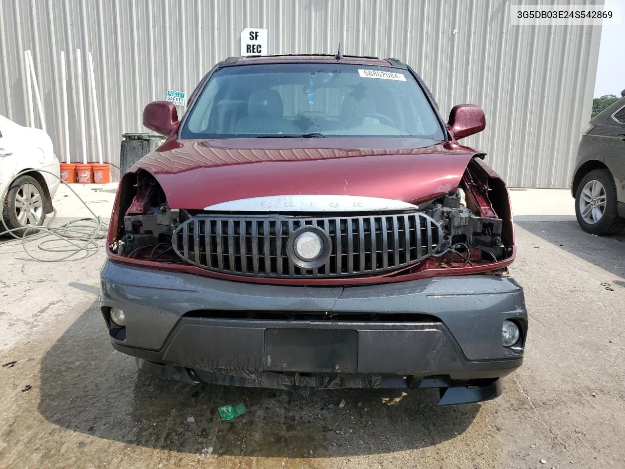 2004 Buick Rendezvous Cx VIN: 3G5DB03E24S542869 Lot: 58862084