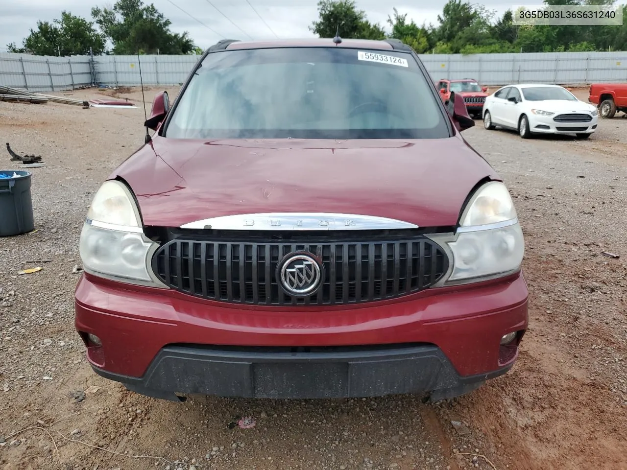 2006 Buick Rendezvous Cx VIN: 3G5DB03L36S631240 Lot: 55933124