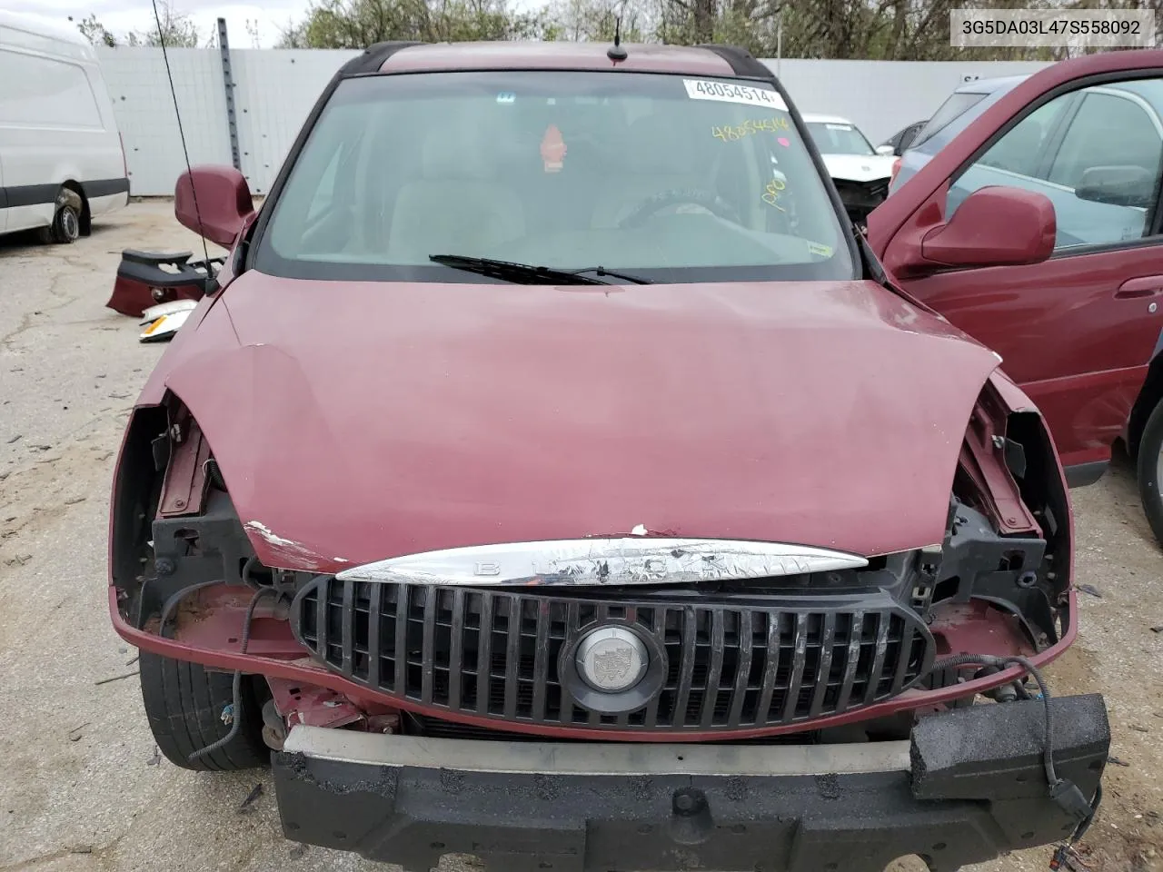 2007 Buick Rendezvous Cx VIN: 3G5DA03L47S558092 Lot: 48054514