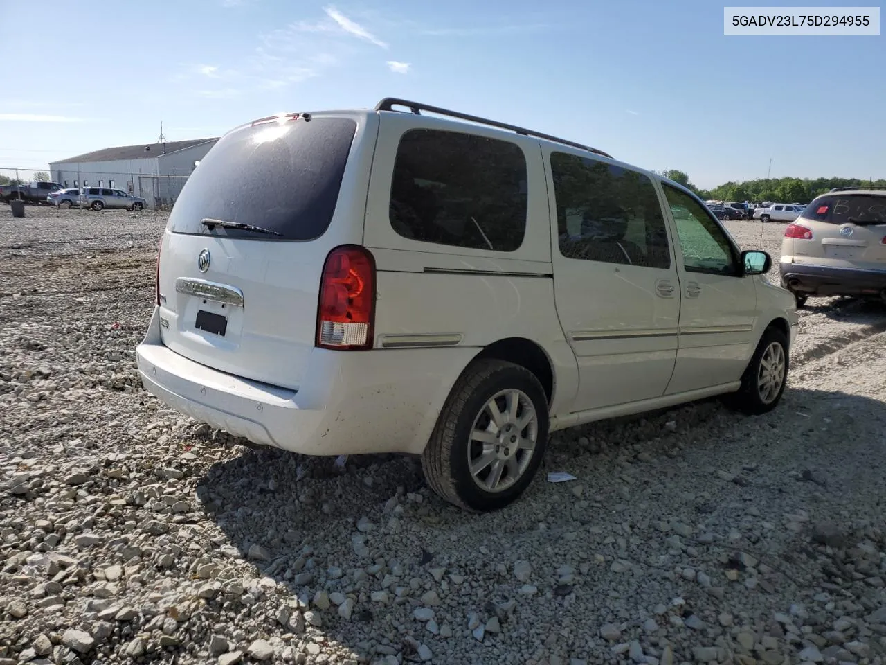 2005 Buick Terraza Cx VIN: 5GADV23L75D294955 Lot: 54520434