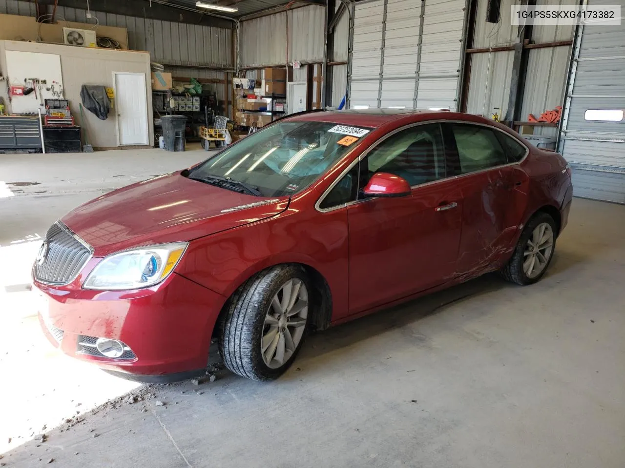 2016 Buick Verano VIN: 1G4PS5SKXG4173382 Lot: 52222094