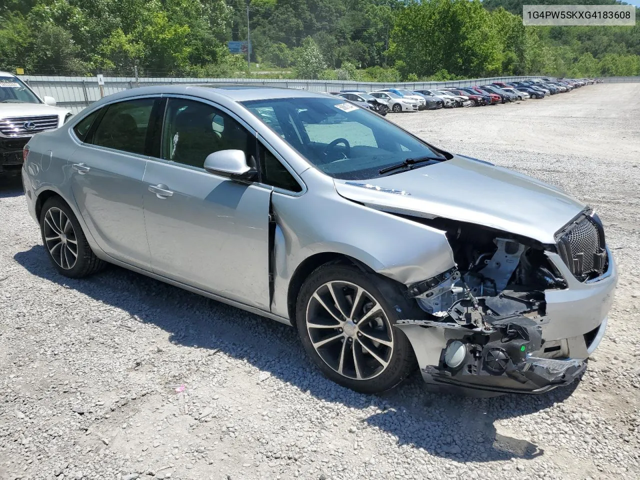 2016 Buick Verano Sport Touring VIN: 1G4PW5SKXG4183608 Lot: 58881334