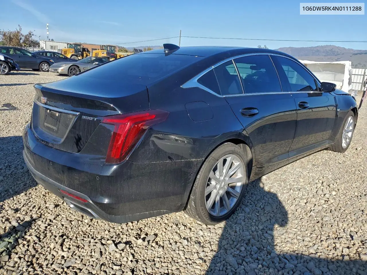 1G6DW5RK4N0111288 2022 Cadillac Ct5 Luxury