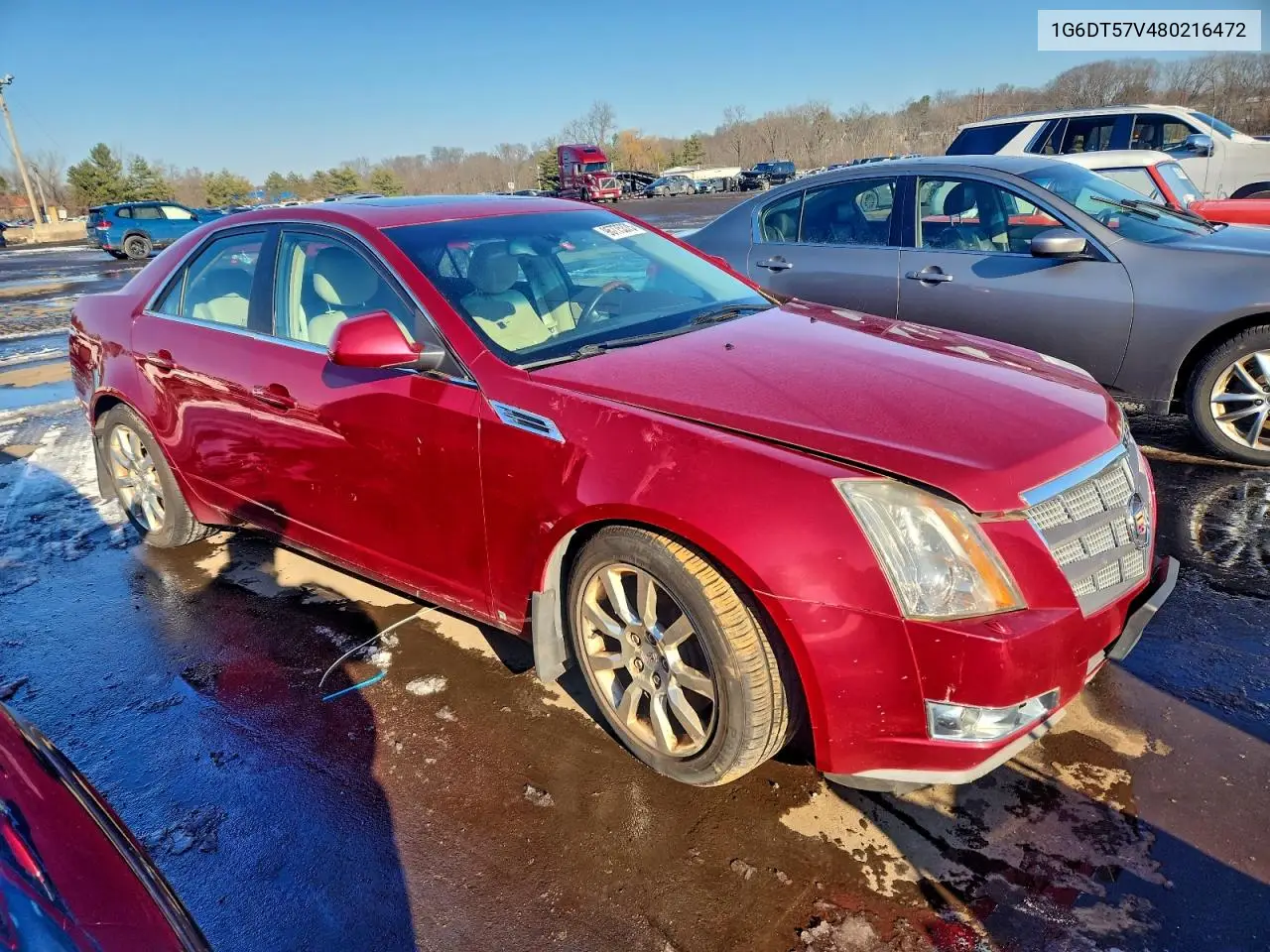 1G6DT57V480216472 2008 Cadillac Cts Hi Feature V6