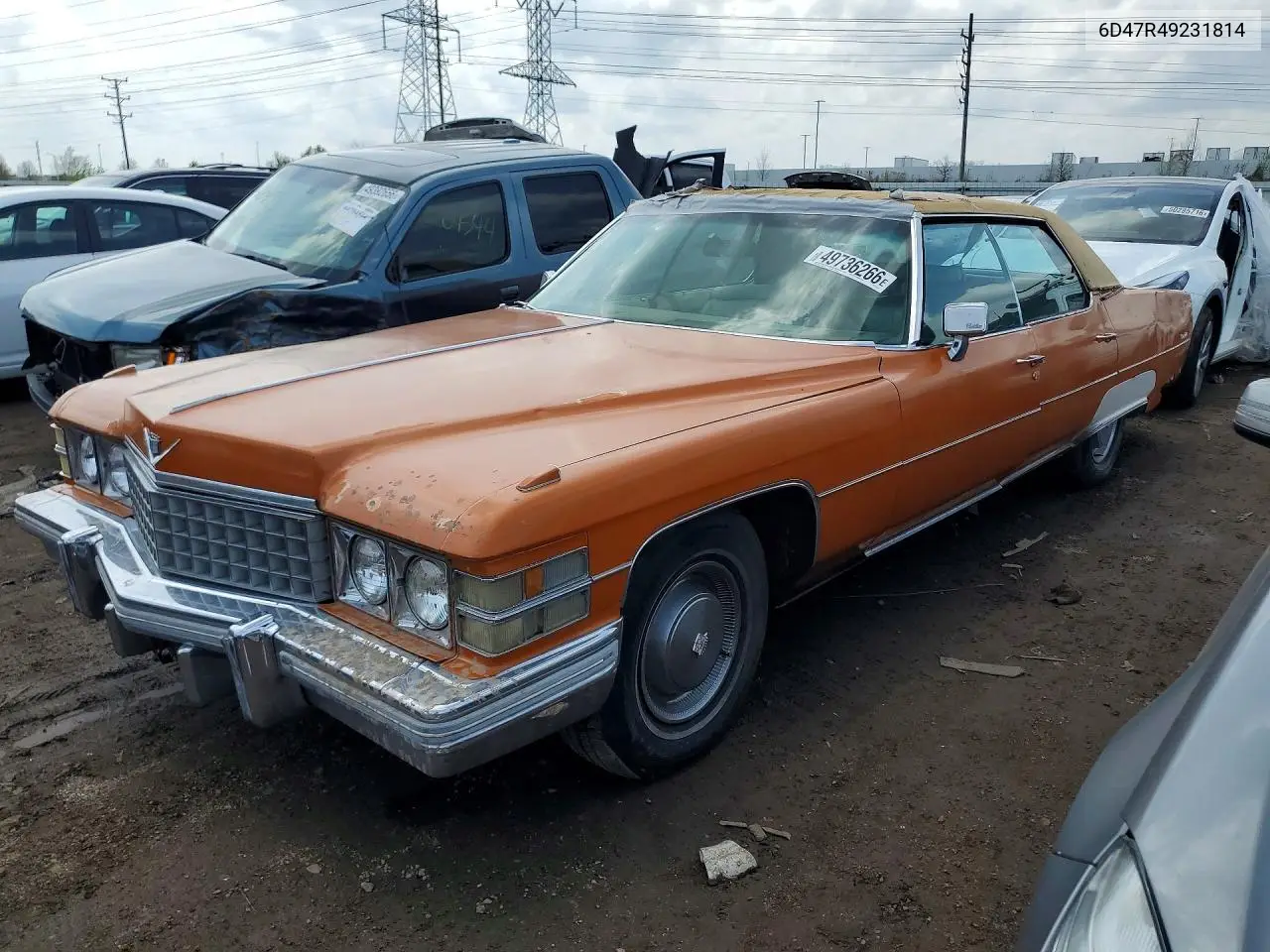 1974 Cadillac Deville VIN: 6D49R40231814 Lot: 49736266