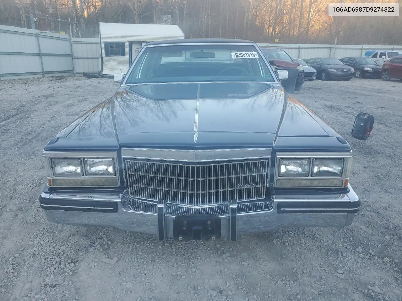 1G6AD6987D9274322 1983 Cadillac Deville