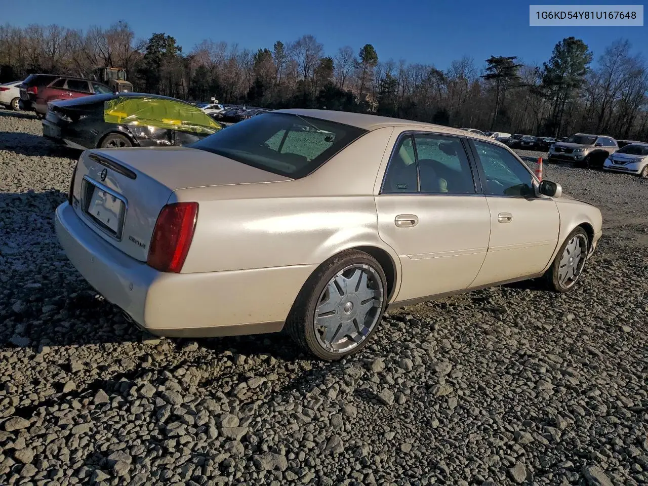 1G6KD54Y81U167648 2001 Cadillac Deville