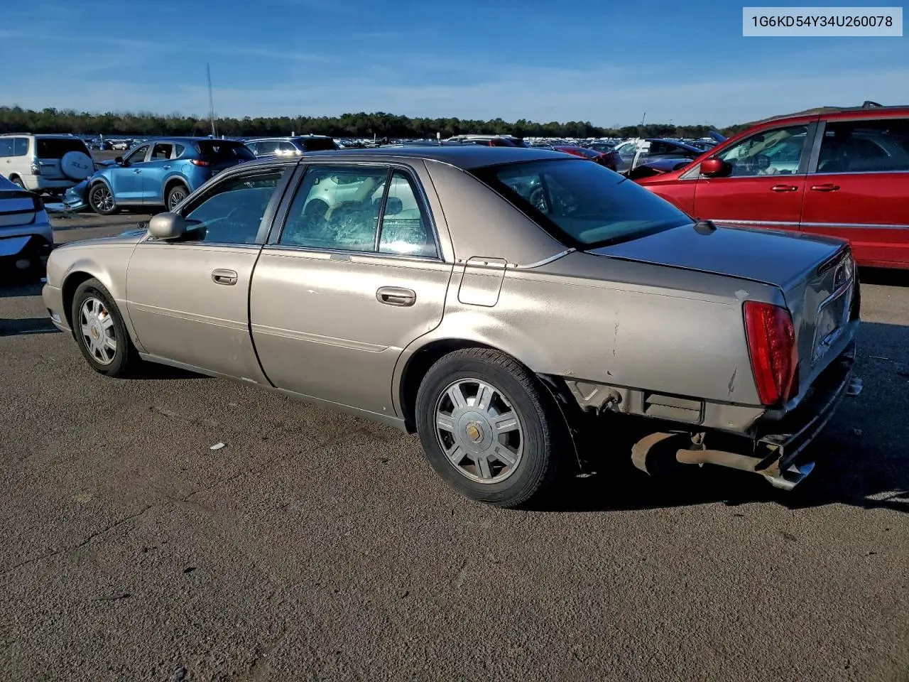 1G6KD54Y34U260078 2004 Cadillac Deville
