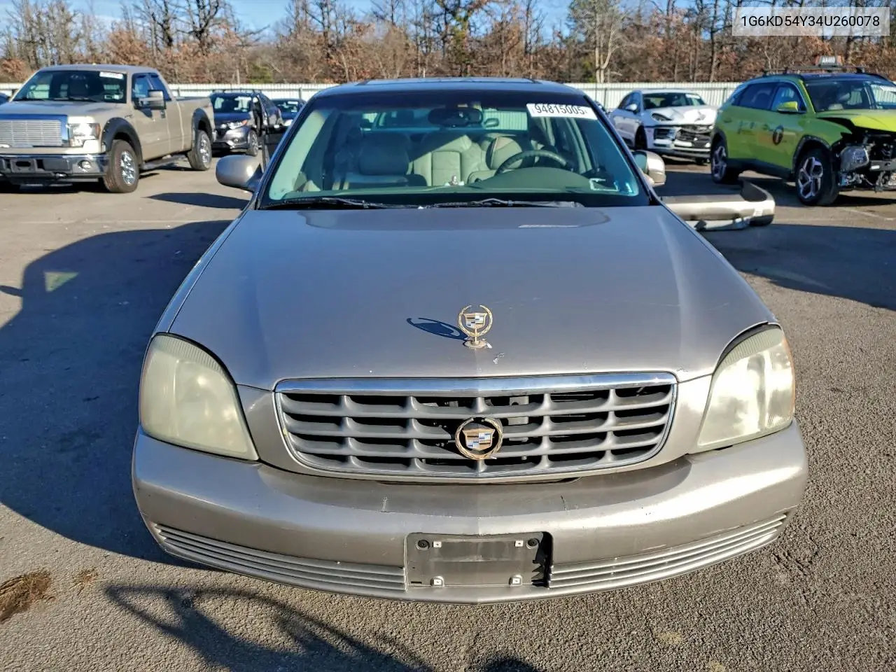 1G6KD54Y34U260078 2004 Cadillac Deville