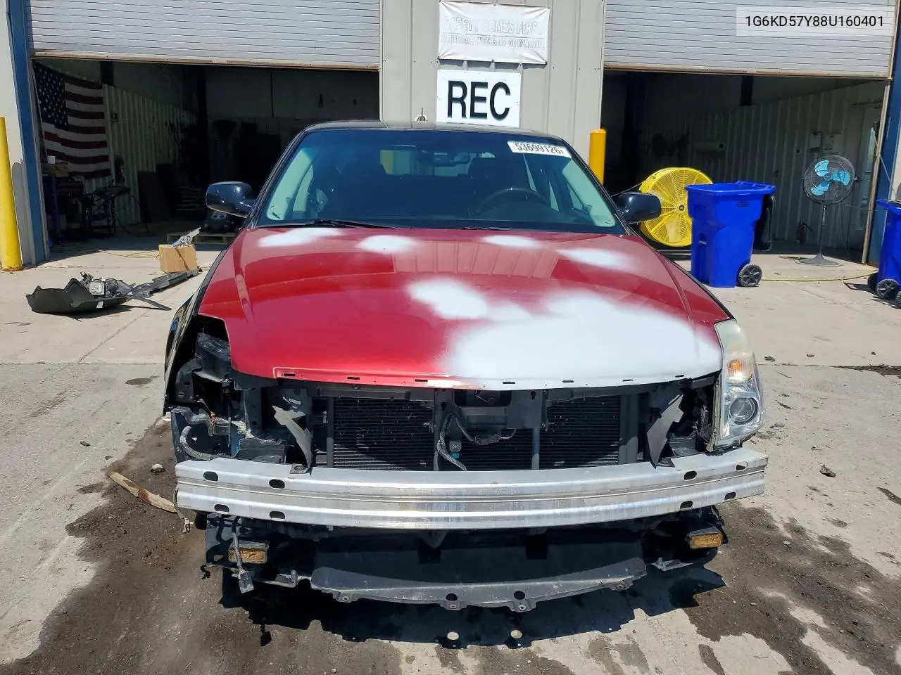 2008 Cadillac Dts VIN: 1G6KD57Y88U160401 Lot: 53699126