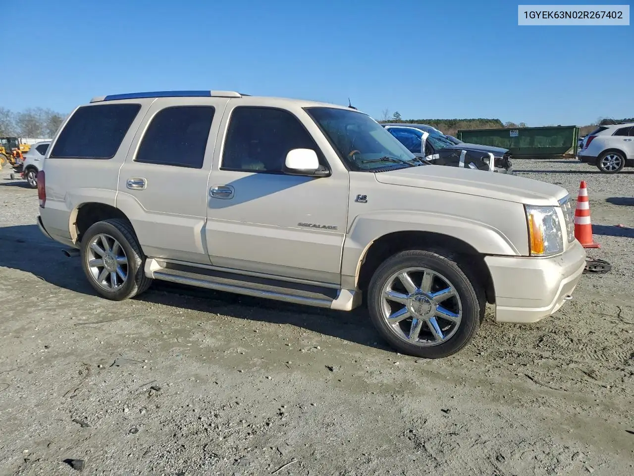 1GYEK63N02R267402 2002 Cadillac Escalade Luxury