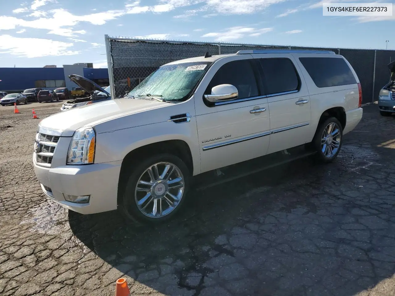 1GYS4KEF6ER227373 2014 Cadillac Escalade Esv Platinum