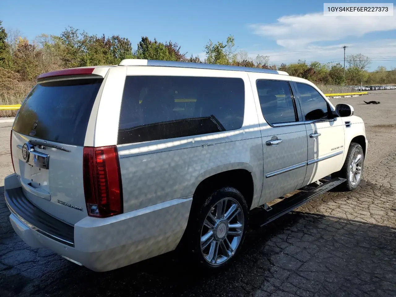 1GYS4KEF6ER227373 2014 Cadillac Escalade Esv Platinum