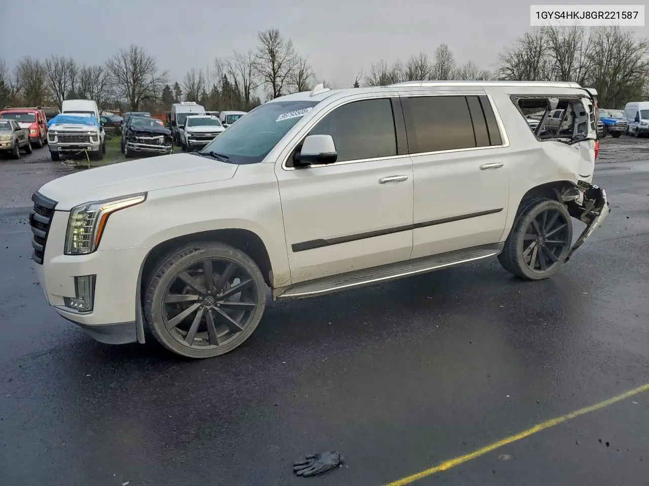 1GYS4HKJ8GR221587 2016 Cadillac Escalade Esv Luxury