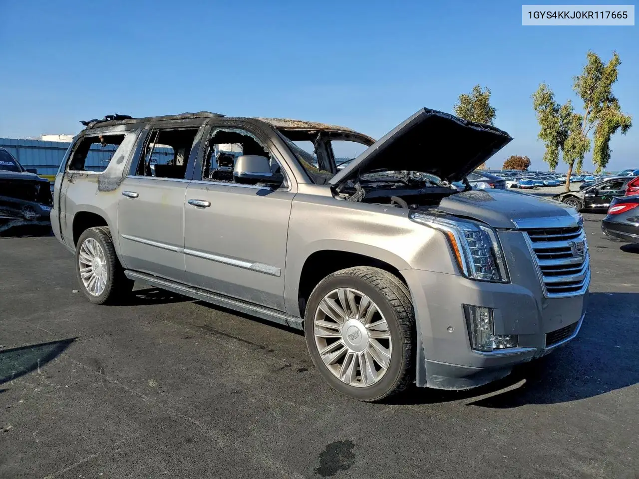 1GYS4KKJ0KR117665 2019 Cadillac Escalade Esv Platinum