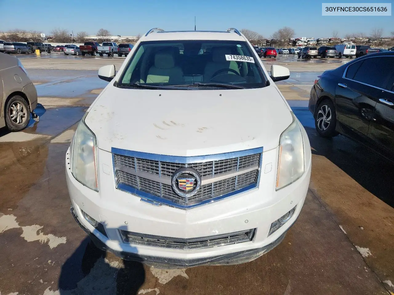 3GYFNCE30CS651636 2012 Cadillac Srx Premium Collection