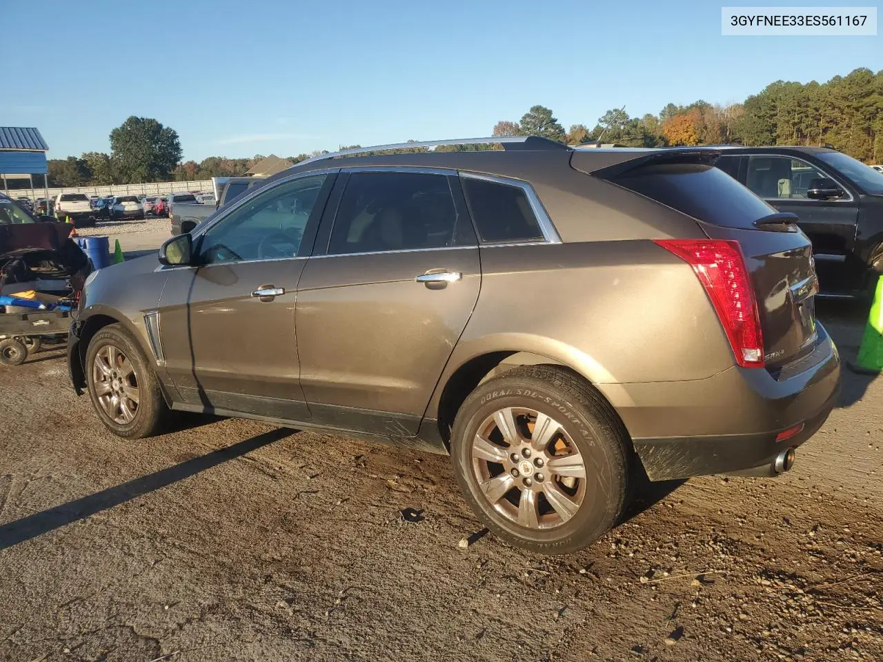 3GYFNEE33ES561167 2014 Cadillac Srx Luxury Collection