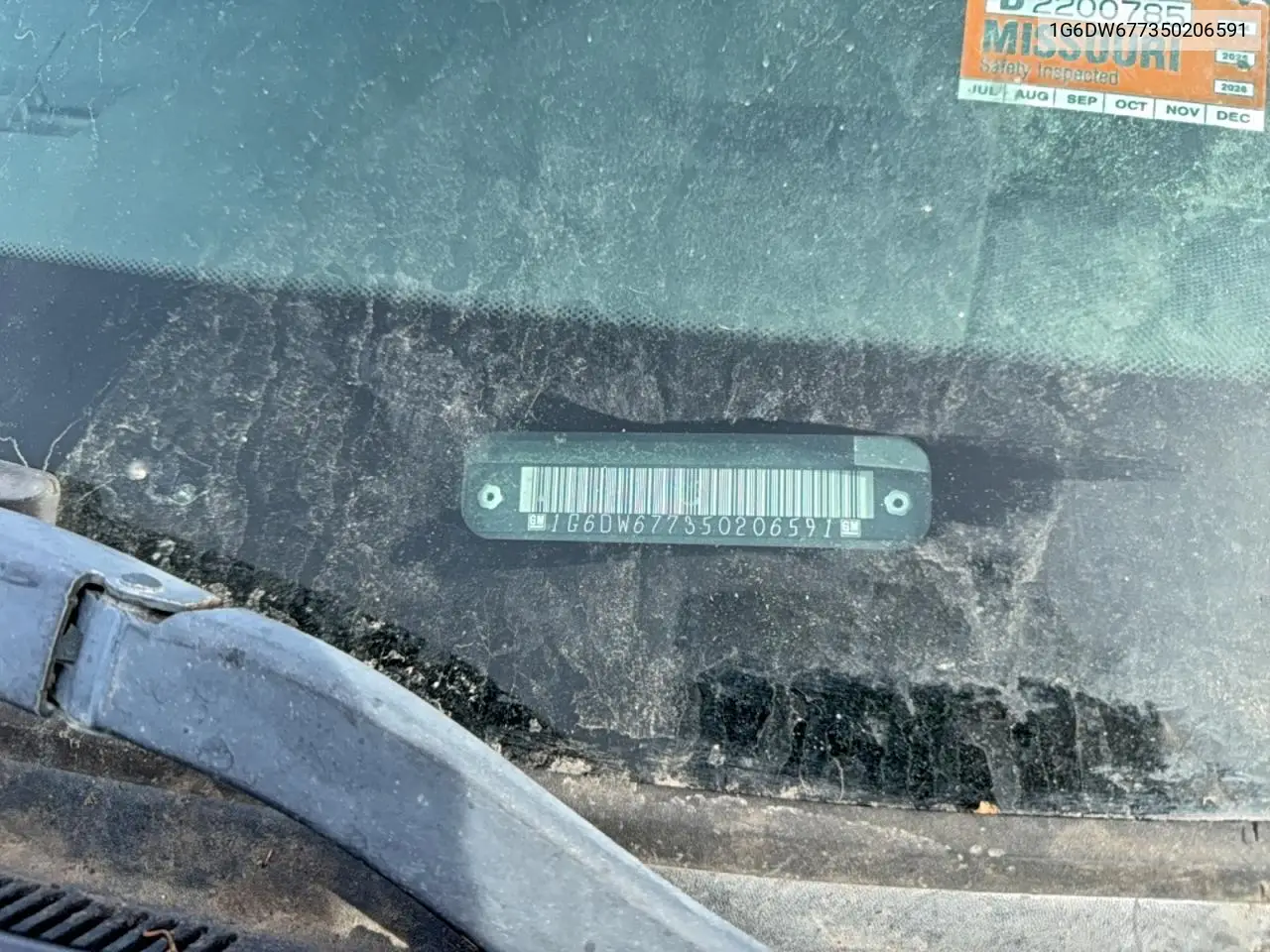 1G6DW677350206591 2005 Cadillac Sts
