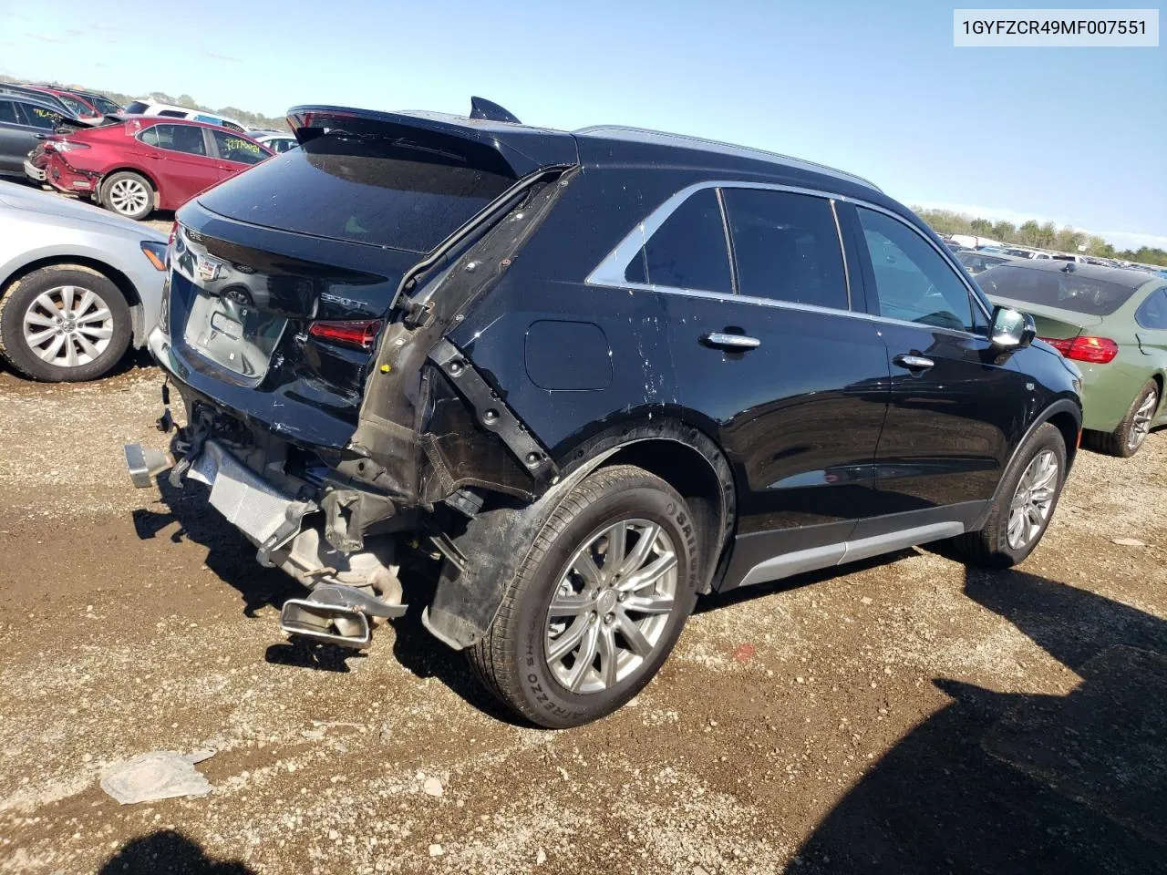 1GYFZCR49MF007551 2021 Cadillac Xt4 Premium Luxury