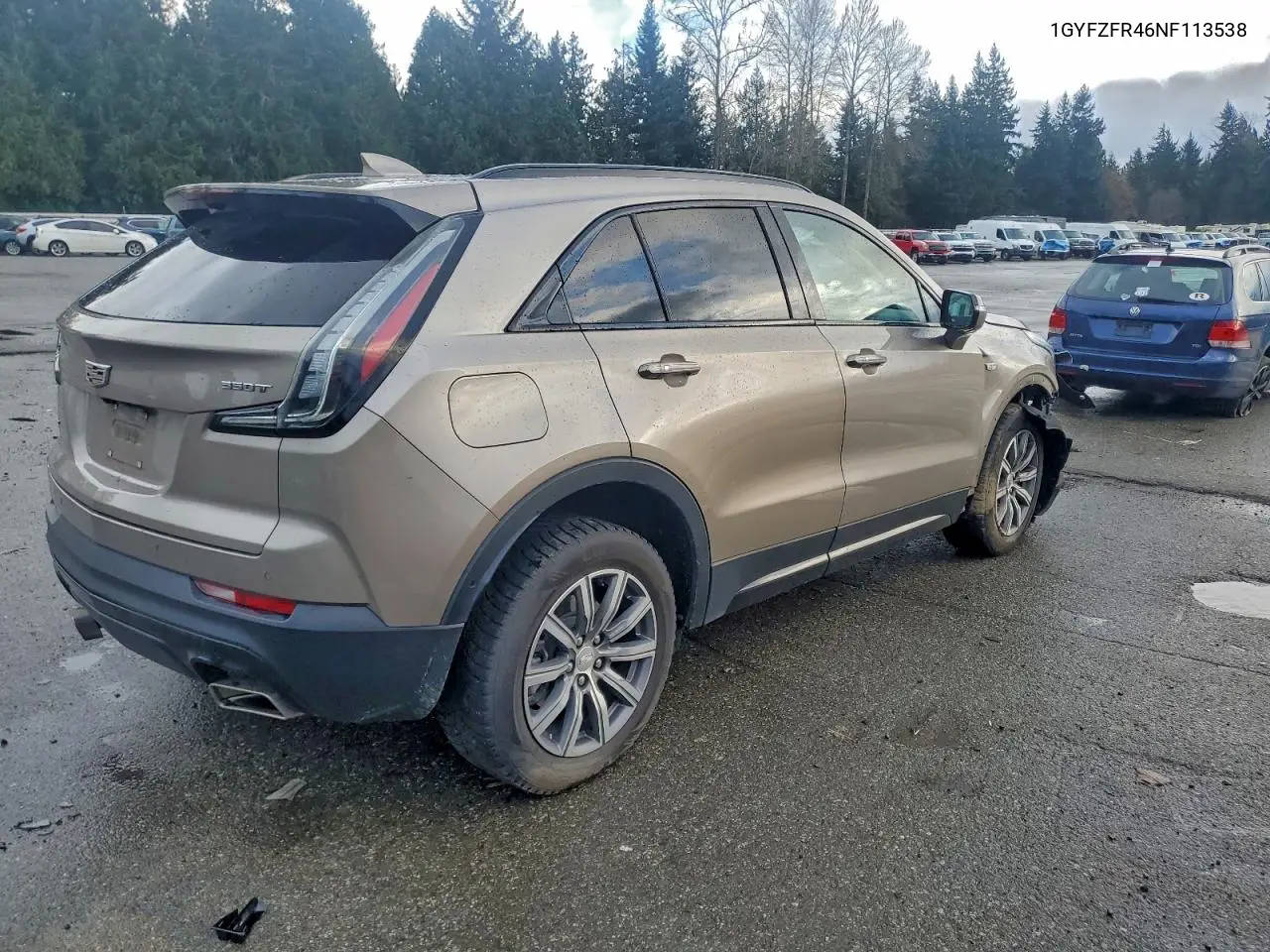 1GYFZFR46NF113538 2022 Cadillac Xt4 Sport