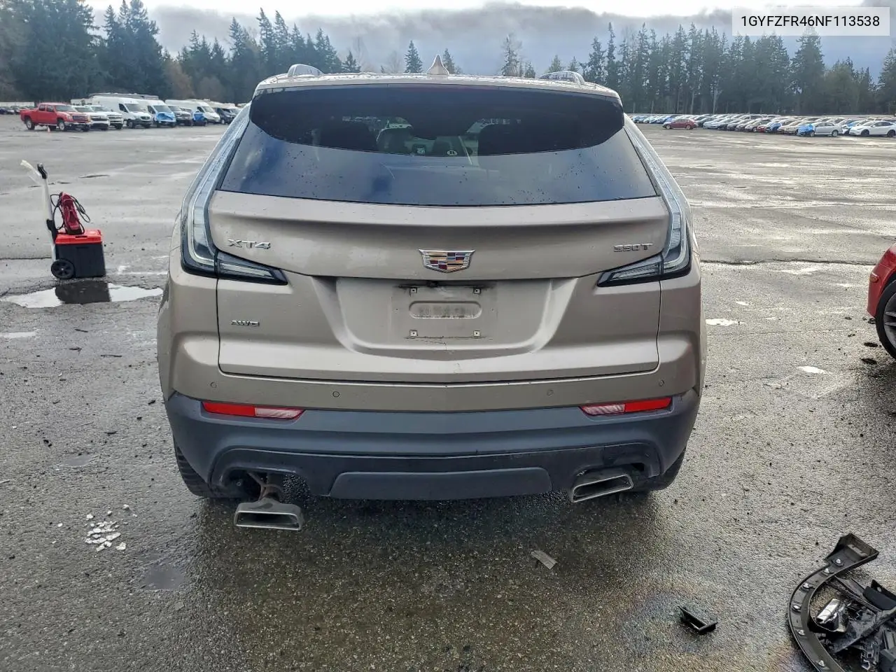 1GYFZFR46NF113538 2022 Cadillac Xt4 Sport