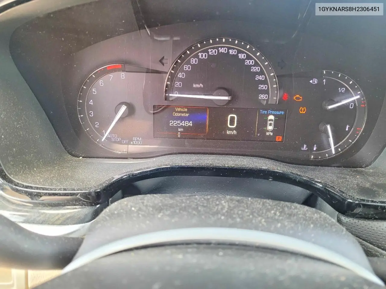 1GYKNARS8HZ306451 2017 Cadillac Xt5 Base