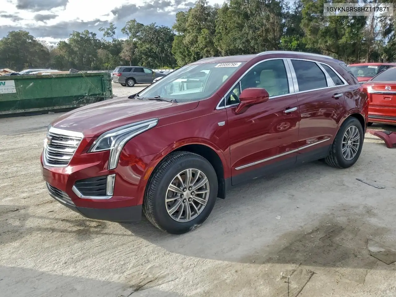 1GYKNBRS8HZ117871 2017 Cadillac Xt5 Luxury