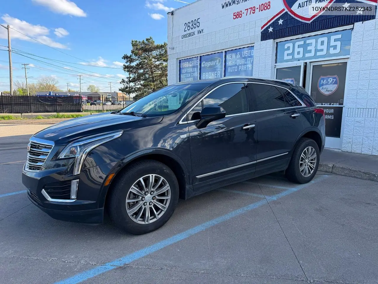 1GYKNDRS7KZ252343 2019 Cadillac Xt5 Luxury