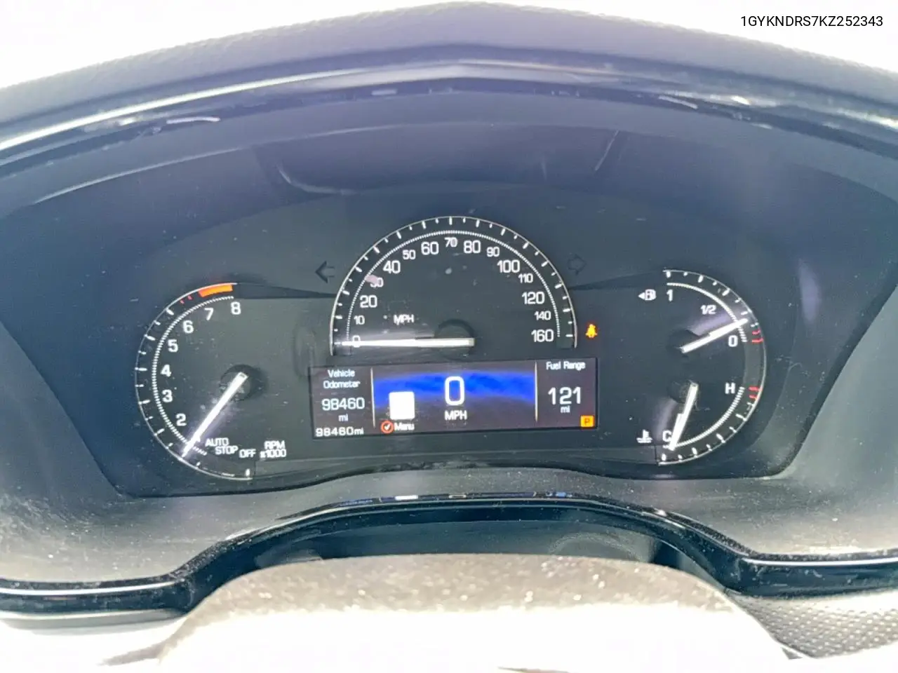1GYKNDRS7KZ252343 2019 Cadillac Xt5 Luxury