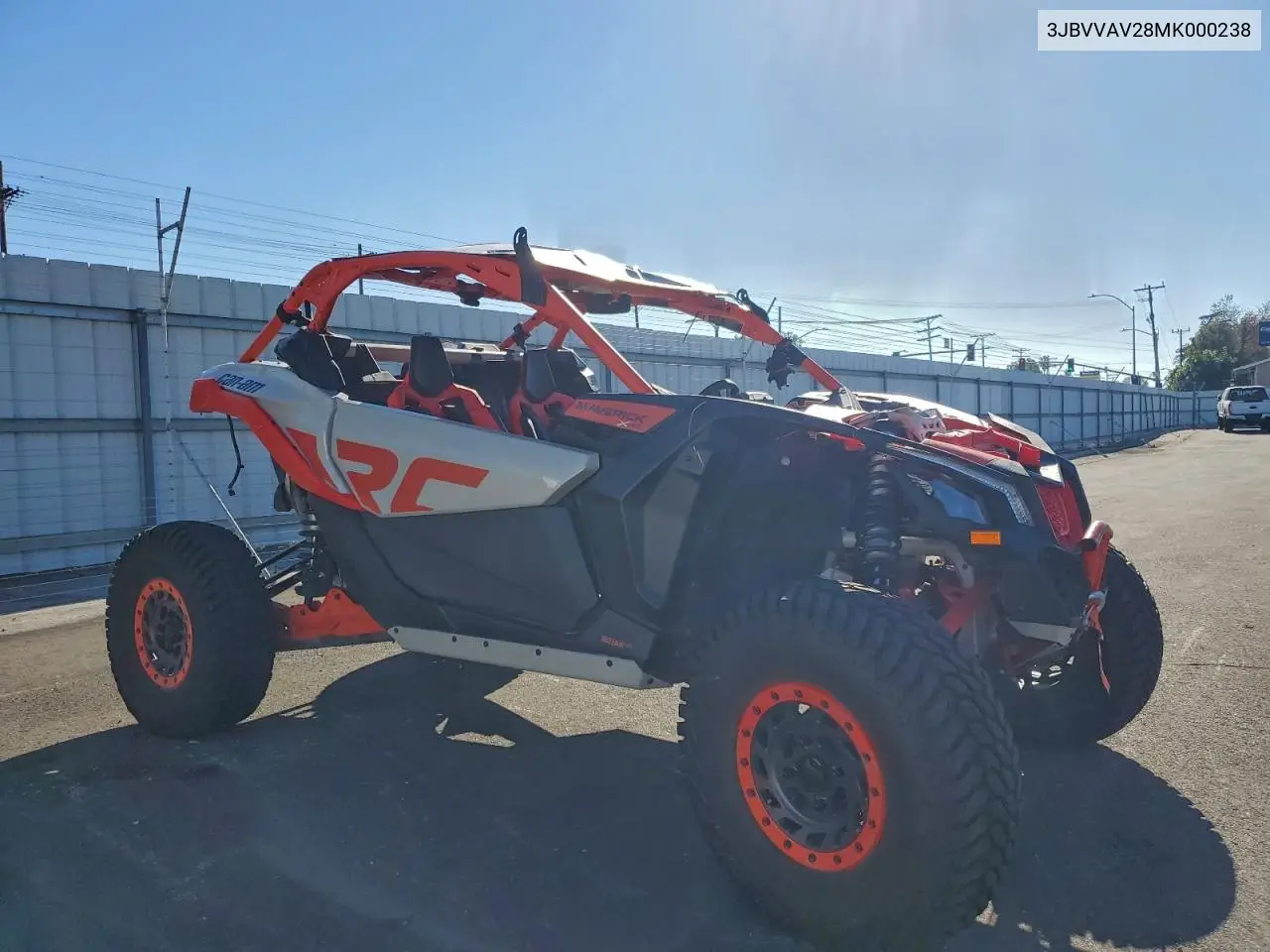 2021 Can-Am Maverick X3 X Rc Turbo Rr VIN: 3JBVVAV28MK000238 Lot: 96775685