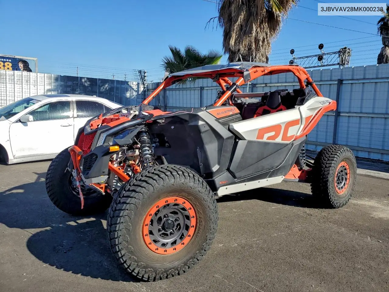 2021 Can-Am Maverick X3 X Rc Turbo Rr VIN: 3JBVVAV28MK000238 Lot: 96775685