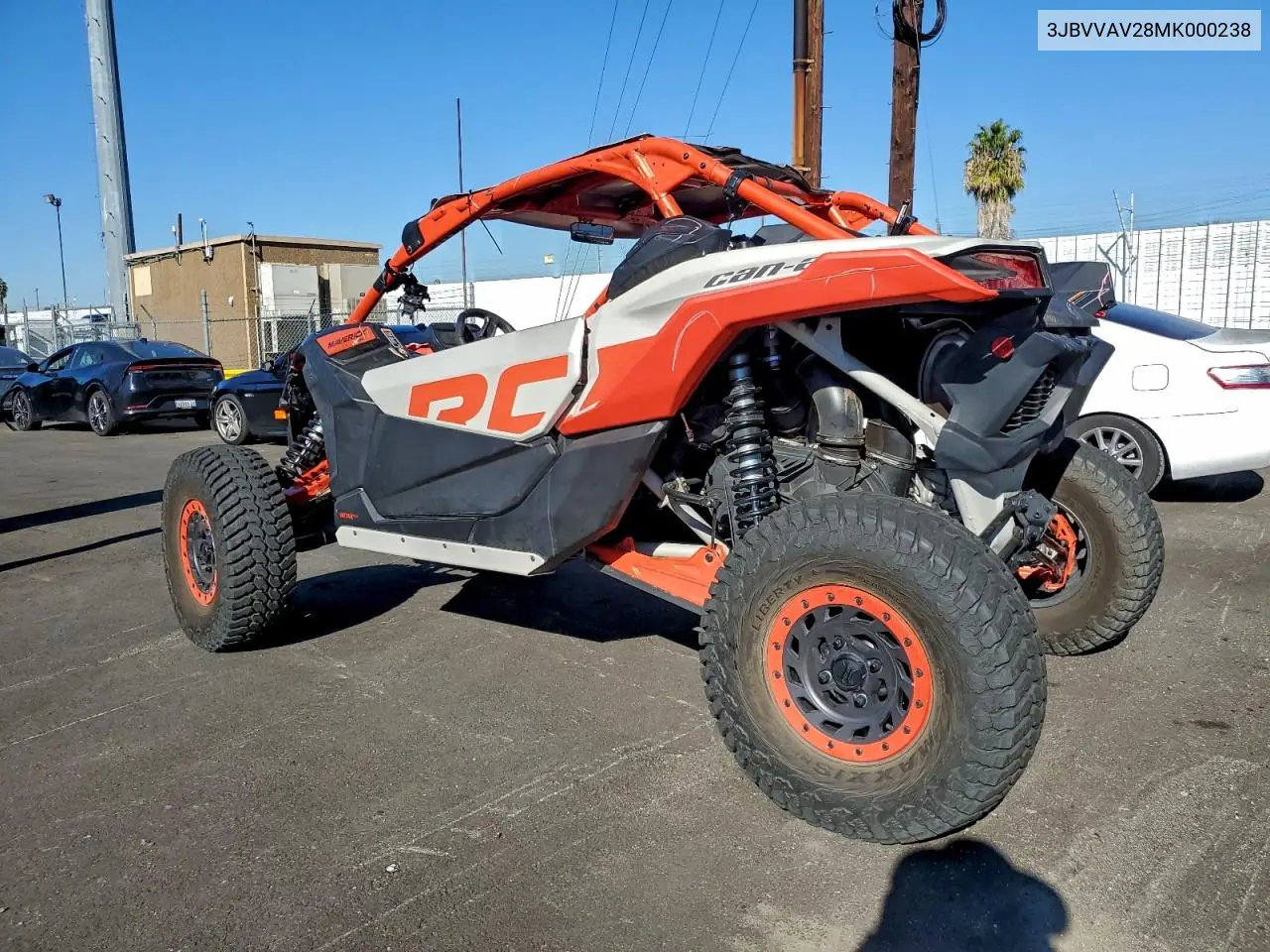 2021 Can-Am Maverick X3 X Rc Turbo Rr VIN: 3JBVVAV28MK000238 Lot: 96775685
