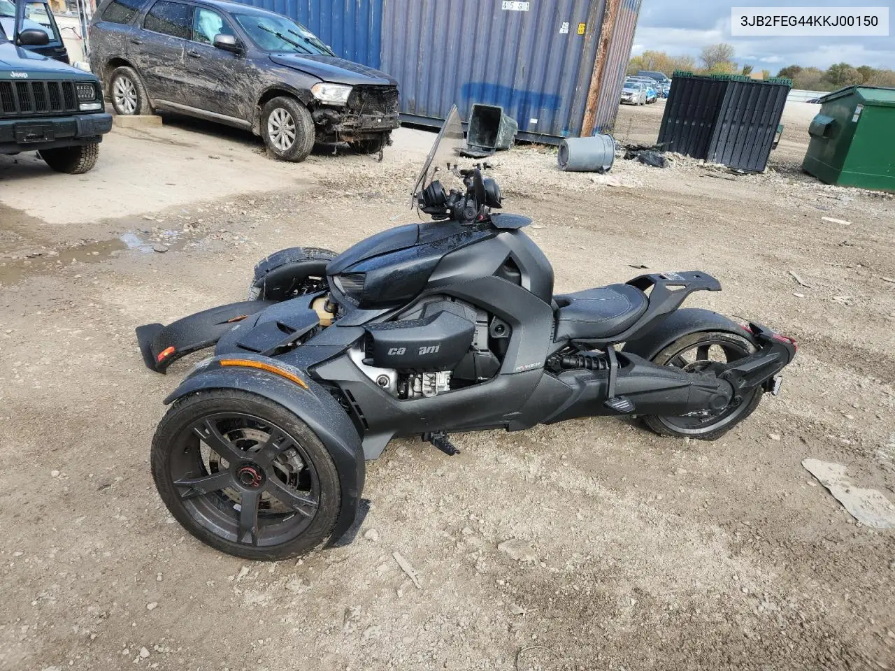 2019 Cann Can Am Ryker VIN: 3JB2FEG44KKJ00150 Lot: 89453925