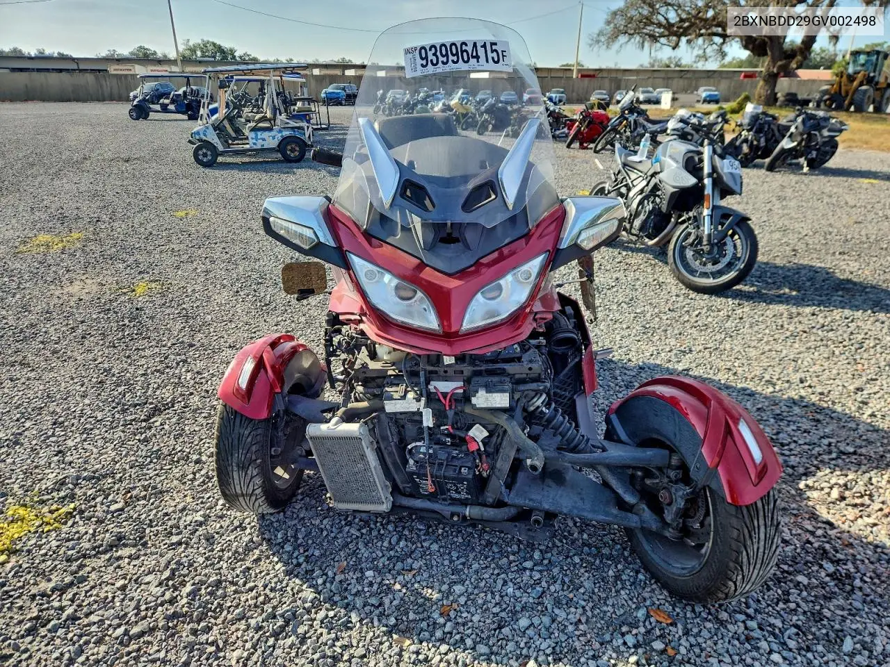 2BXNBDD29GV002498 2016 Can-Am Spyder Roadster Rt